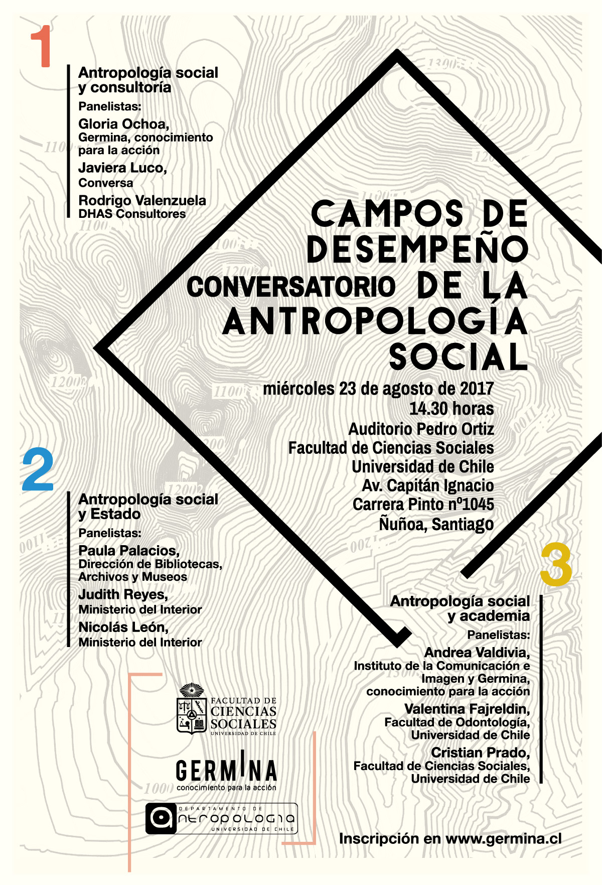 conversatorio campos desempeño antropología - universidad de chile - germina